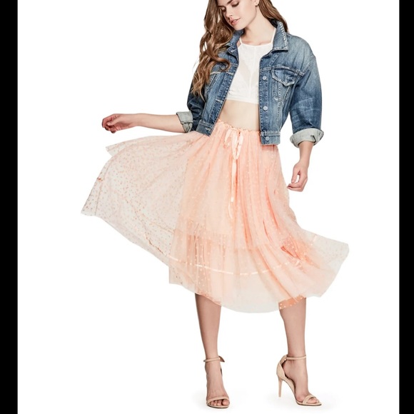 SOLD🚩GUESS Tulle Skirt - Picture 2 of 10